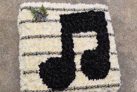 Music Note Funeral Tribute