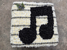 Music Note Funeral Tribute