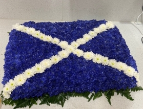Saltire Scottish Flag Funeral Tribute